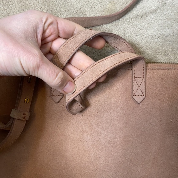 Madewell pink suede small transporter hare to find - Picture 4 of 11